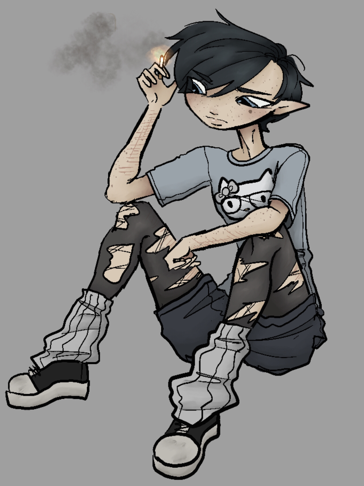 April 11th, 2026<br> a drawing of Erin I finally finished--I'm really happy with how it came out!