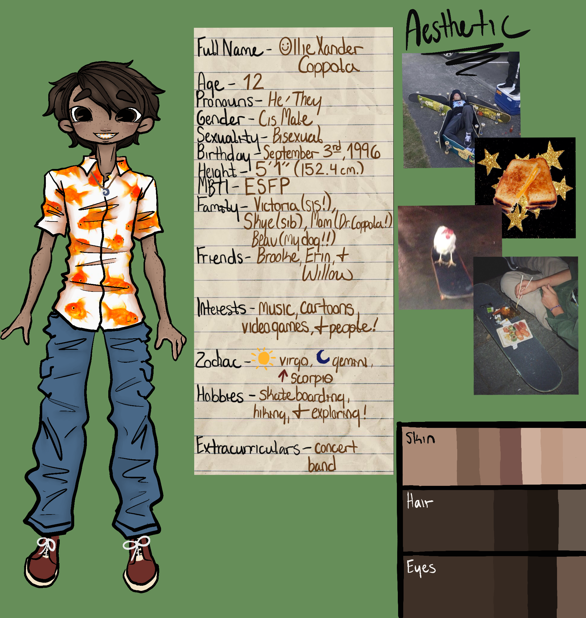 May 12th, 2026<br> Ollie's new reference for Artfight!